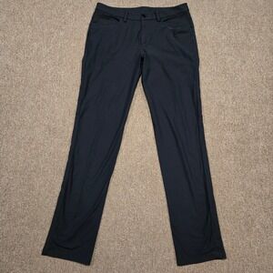 Lululemon Pants Mens 36 Black ABC Slim Fit Warpstreme 5-Pocket Commuter Golf